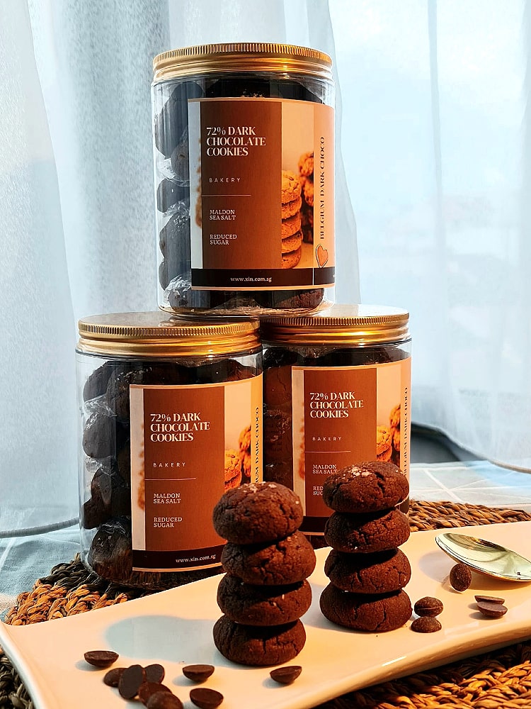 Belgium 72% dark chocolate cookies