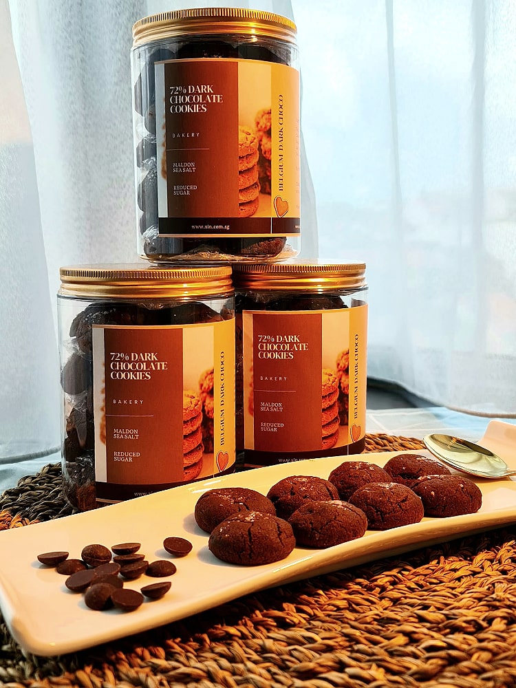 Belgium 72% dark chocolate cookies